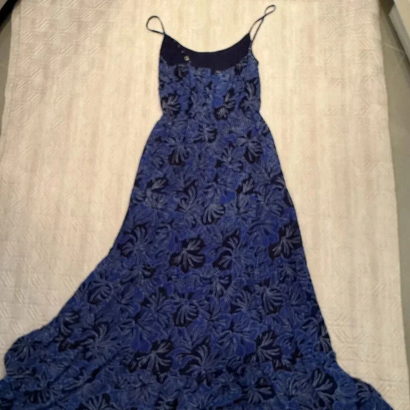 NEW Blue Floral Maxi Dress, Michael Kors,  US S - Picture 4 of 7